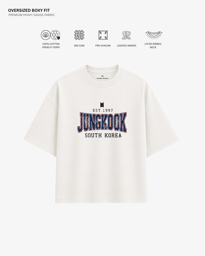 BTS Varsity Edition French Terry Oversized T-Shirt | Antherr Core