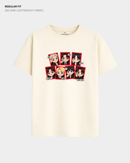 Chibi Arirang BTS Member Regular Fit T-Shirt | Antherr Core