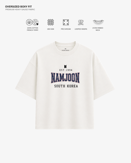 BTS Varsity Edition French Terry Oversized T-Shirt | Antherr Core
