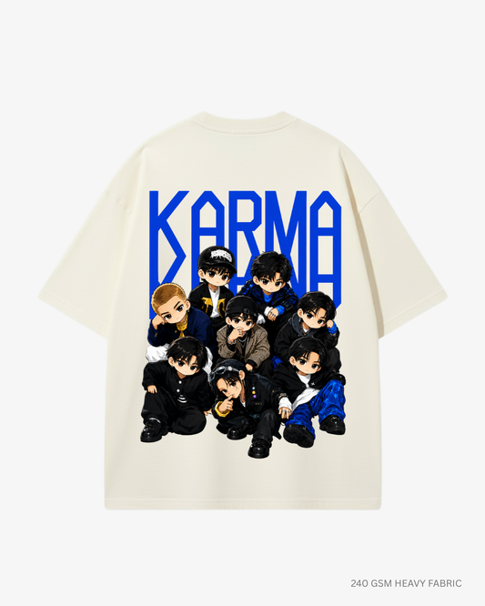 Chibi SKZ KARMA Unisex Oversized T-Shirt | Antherr Core