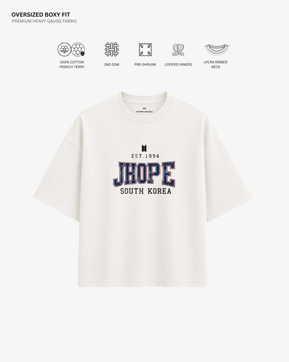 BTS Varsity Edition French Terry Oversized T-Shirt | Antherr Core