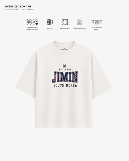 BTS Varsity Edition French Terry Oversized T-Shirt | Antherr Core
