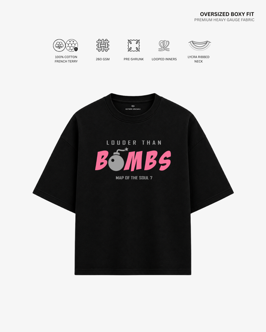 Louder Than Bombs French Terry Oversized T-Shirt | Antherr Core