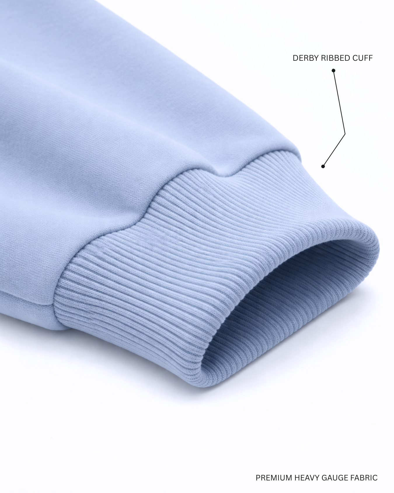 Basic Snow Blue Winter Unisex Hoodies