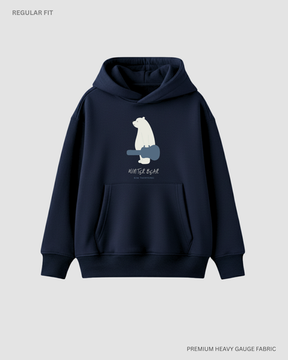 Winter Bear- Kim Taehyung BTS - WINTER HOODIES NAVY BLUE
