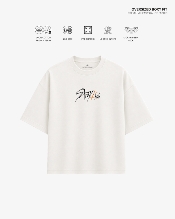 Stray Kids 8TH Anniversary French Terry Oversized T-Shirt | Antherr Core
