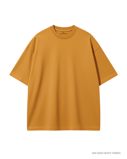 Basic Mustard Yellow Unisex Oversized T-Shirt | Antherr Originals MUSTARD YELLOW