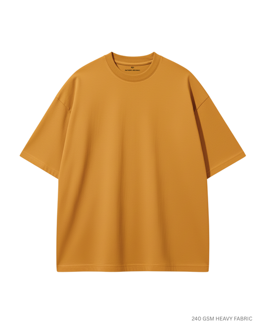 Basic Mustard Yellow Unisex Oversized T-Shirt | Antherr Originals MUSTARD YELLOW