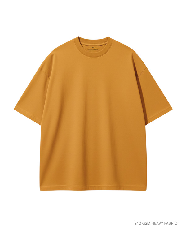 Basic Mustard Yellow Unisex Oversized T-Shirt | Antherr Originals MUSTARD YELLOW