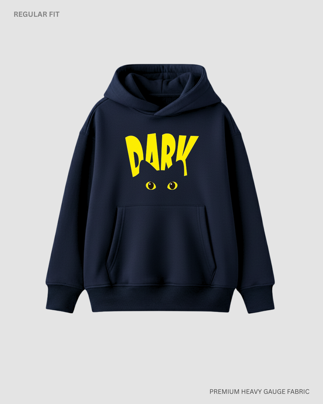 Dark Unisex Winter Hoodies Navy Blue