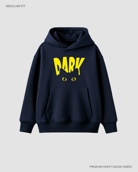 Dark Unisex Winter Hoodies Navy Blue