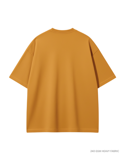 Basic Mustard Yellow Unisex Oversized T-Shirt | Antherr Originals