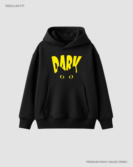 Dark Unisex Winter Hoodies Black