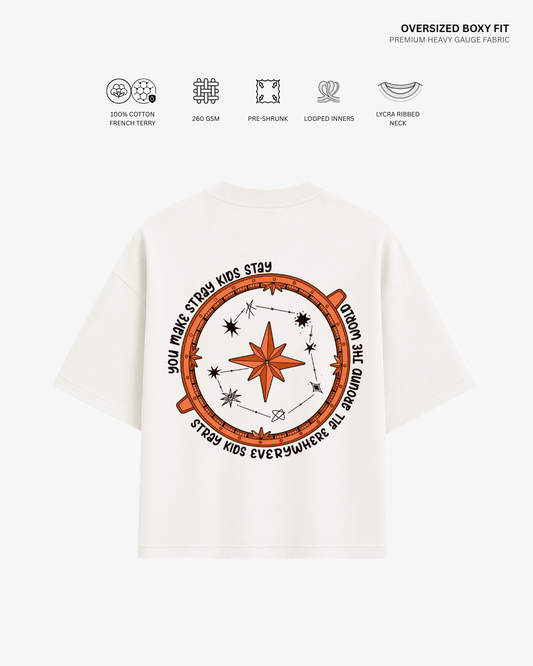 Stray Kids 8TH Anniversary French Terry Oversized T-Shirt | Antherr Core