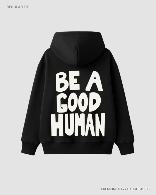 Be a good human- Nomad- Jimin (Double Sided Print): BTS- Winter Hoodie BLACK