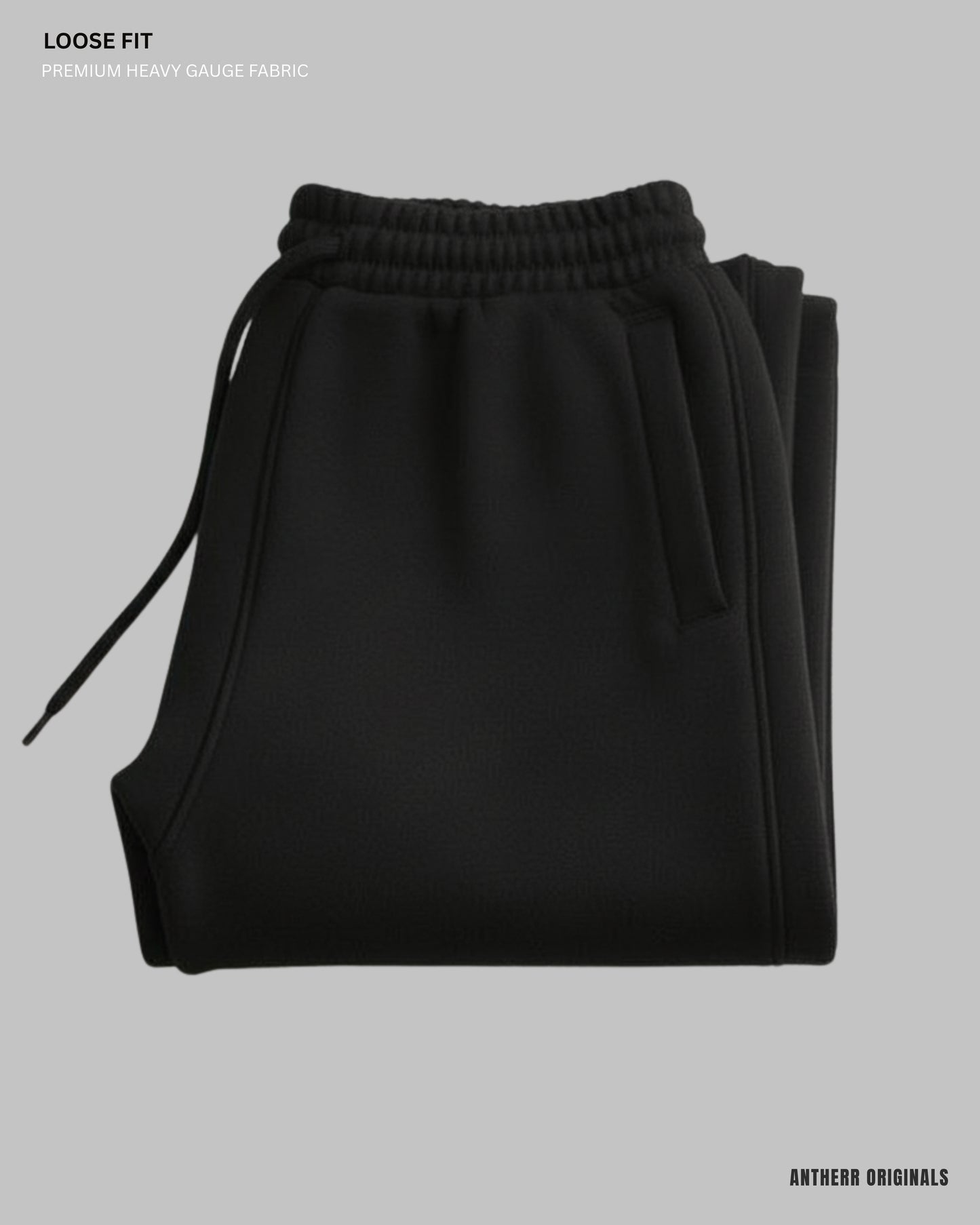 Black Unisex Everyday Sweatpants