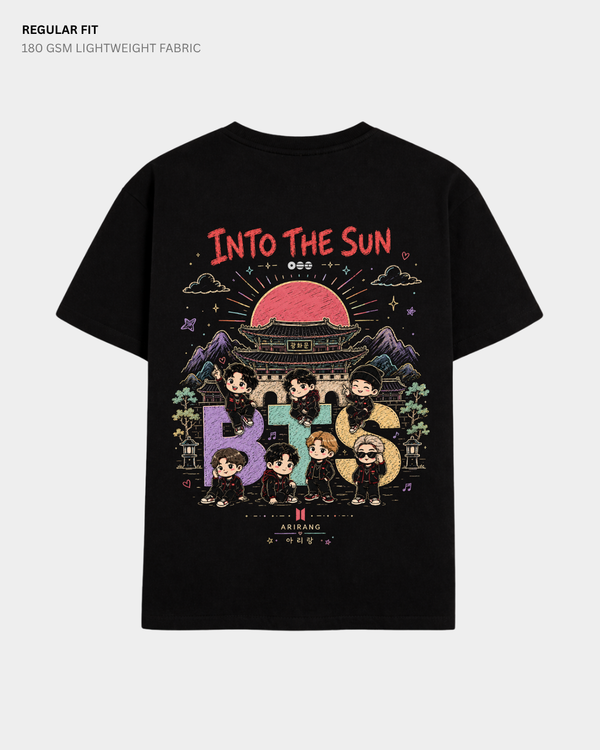 Chibi Into The Sun Arirang BTS Regular Fit T-Shirt | Antherr Core