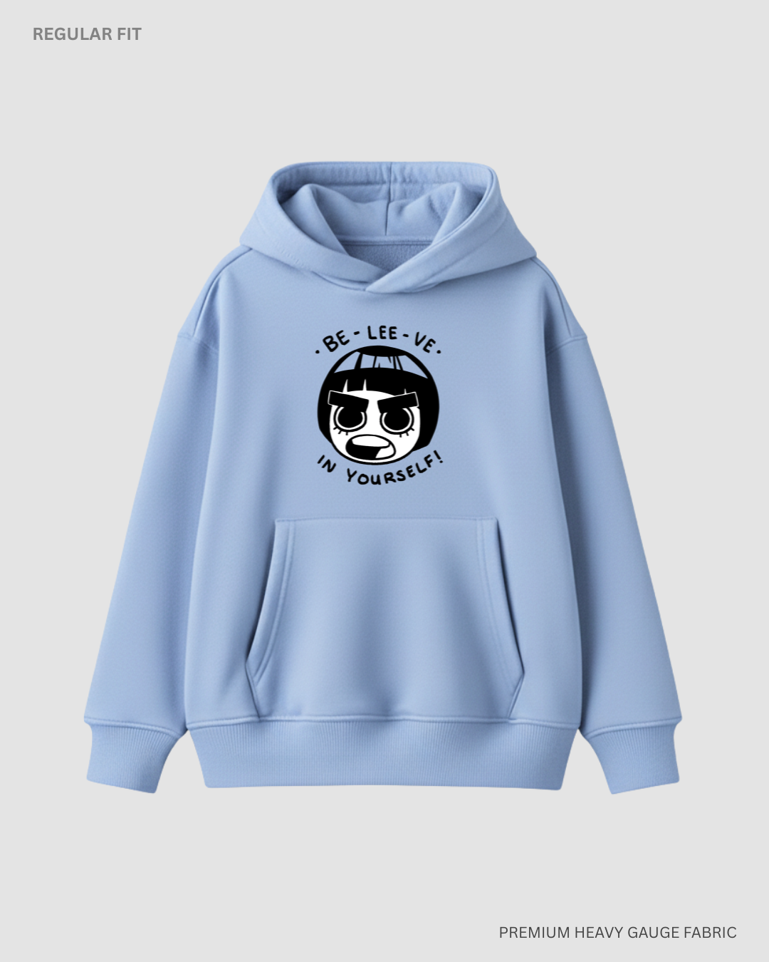 Believe in Yourself Unisex Winter Hoodies Snow Blue
