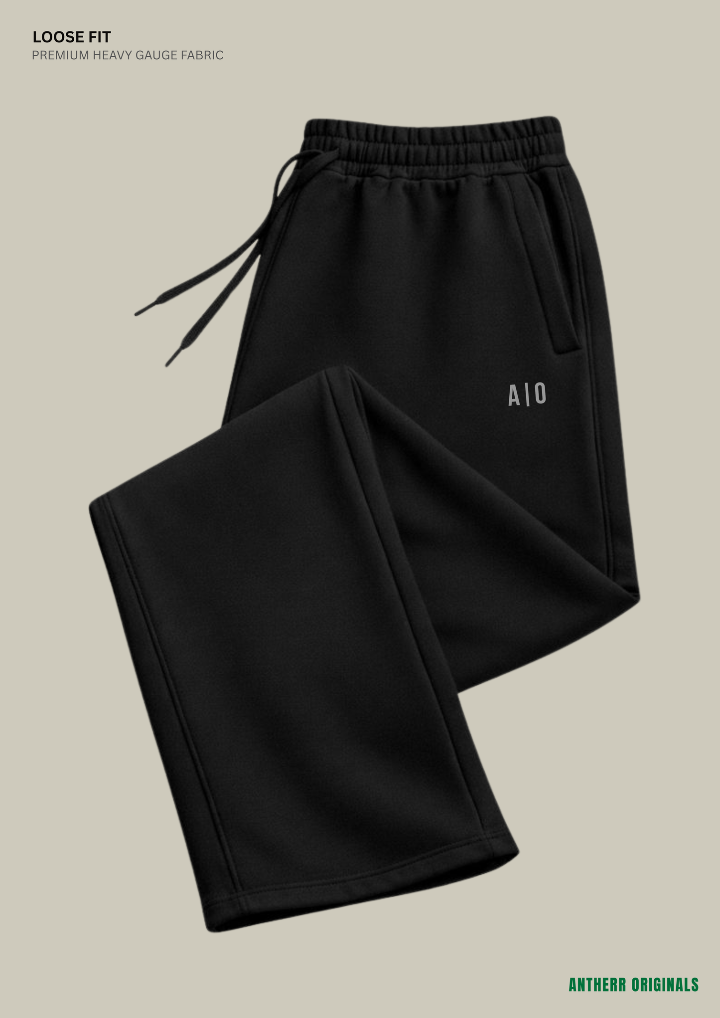Black Unisex Everyday Sweatpants