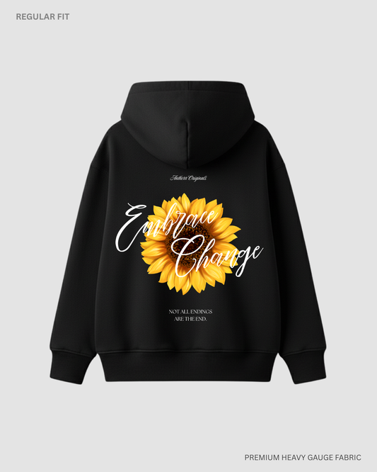 Embrace Change: Antherr Originals Unisex Winter Hoodies Black