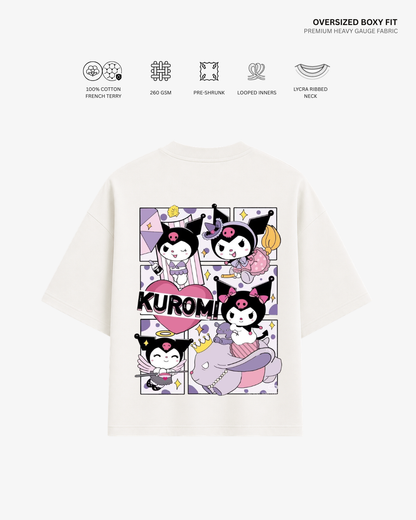Kuromi French Terry Oversized T-Shirt | Antherr Core
