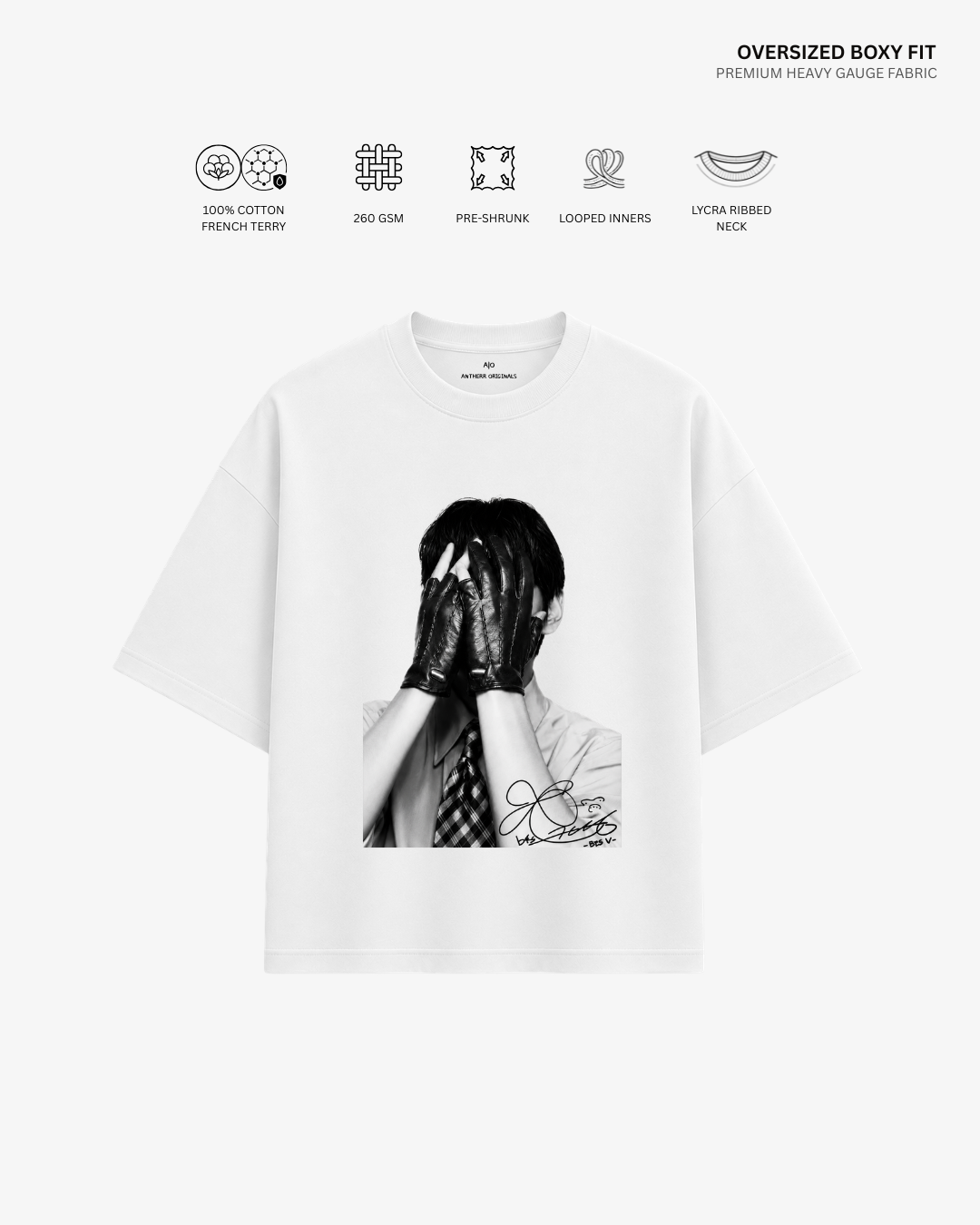Bangtan Boys French Terry Oversized T-Shirt | Antherr Core