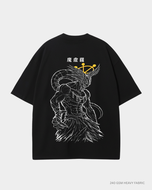 Mahoraga JJK Unisex Oversized T-Shirt | Antherr Core Black Cotton 240 GSM