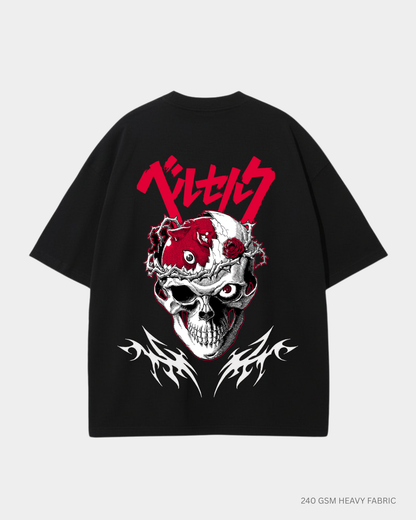 Berserk Skull Unisex Oversized T-Shirt | Antherr Core