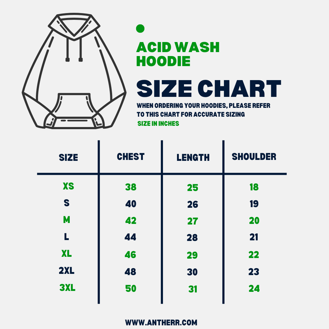 Bottle Green Acid Wash Hoodie