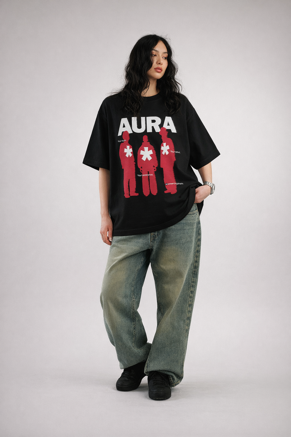 Aura Oversized T-Shirt for Men & Women | Antherr Originals