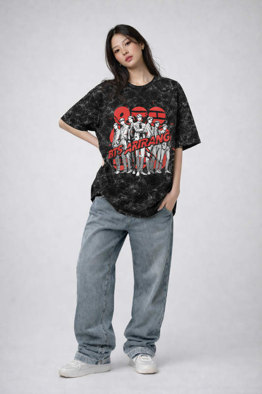 BTS Arirang Members Unisex Oversized T-Shirt | Antherr Core