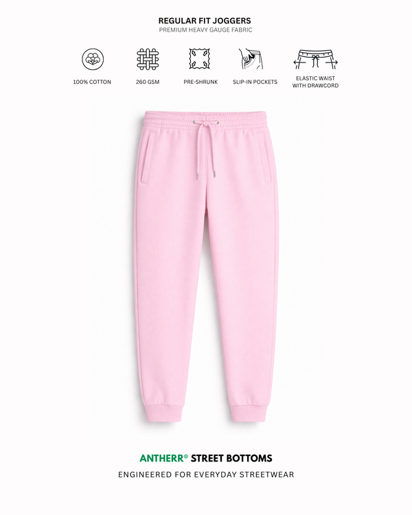 Baby Pink Unisex Everyday Joggers Baby Pink