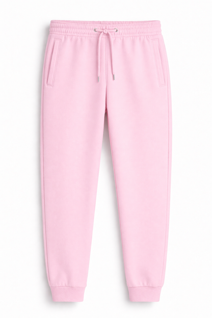 Baby Pinkunisex joggers 260 GSM cotton fleece regular fit streetwear antherr originals front view