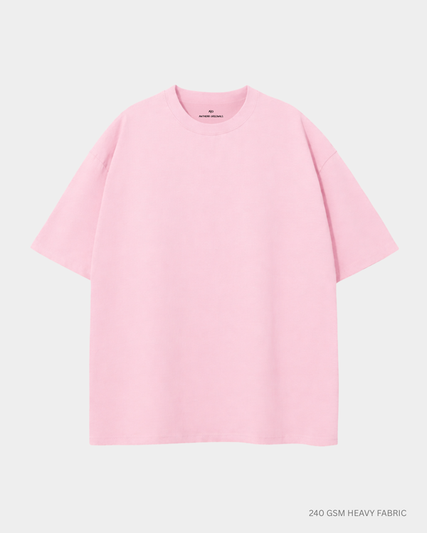 Basic Baby Pink Unisex Oversized T-Shirt | Antherr Originals Baby Pink