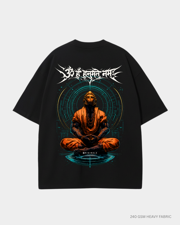Om Han Hanumate Namah Unisex Oversized T-Shirt | Antherr Originals