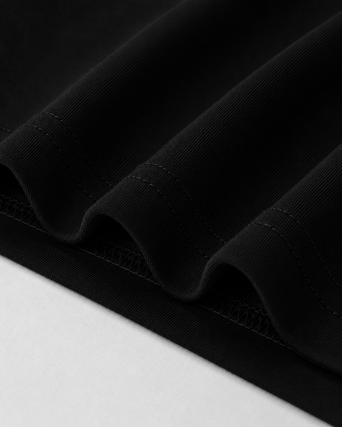 Basic Black Oversized T-Shirt | French Terry Cotton