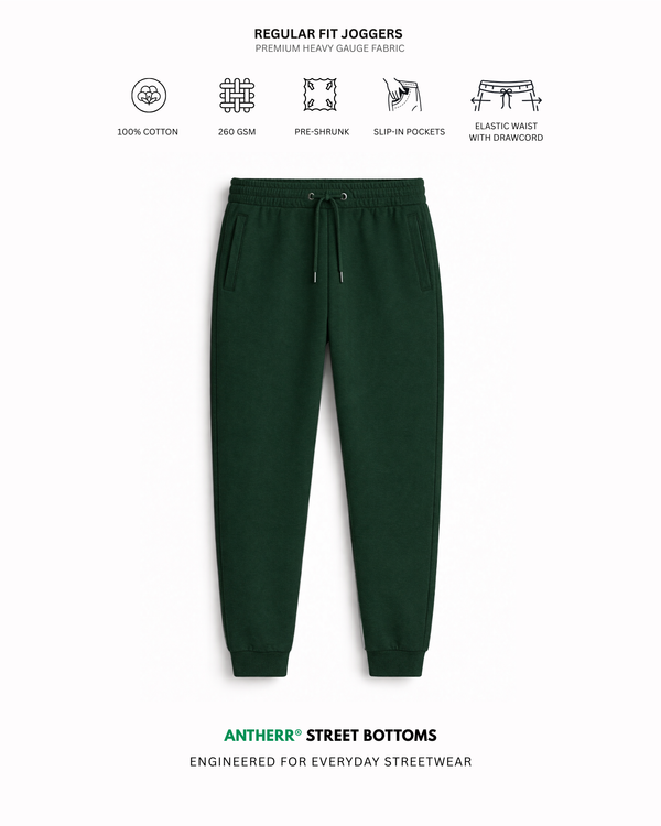 Bottle Green Unisex Everyday Joggers Bottle Green