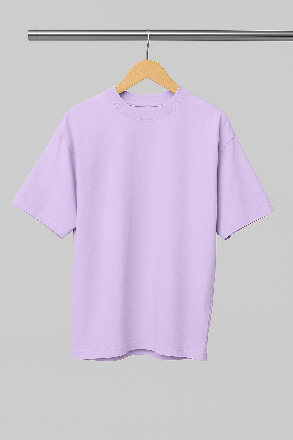 Basic Oversized T-shirt for Women: Lavender