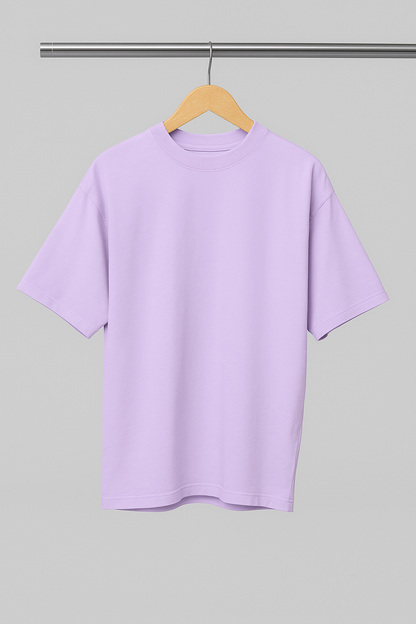Basic Oversized T-shirt for Women: Lavender