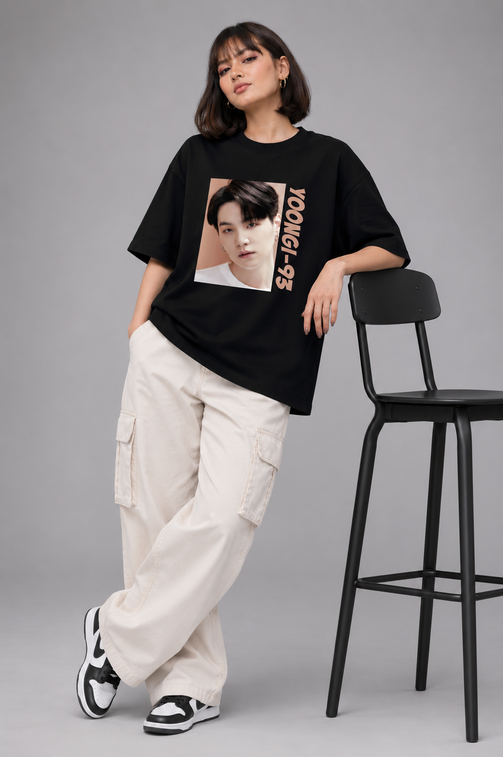 Yoongi Unisex French Terry Oversized T-Shirt | Antherr Core