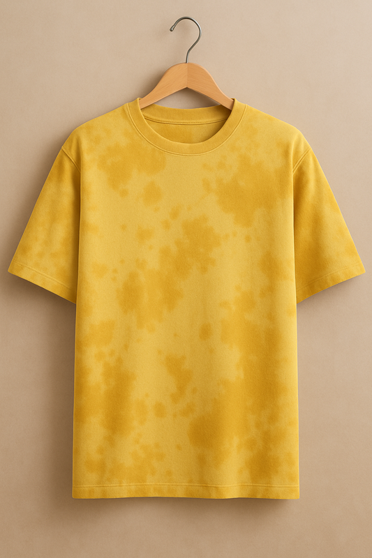 Tie Dye Oversized T-shirt: Yellow