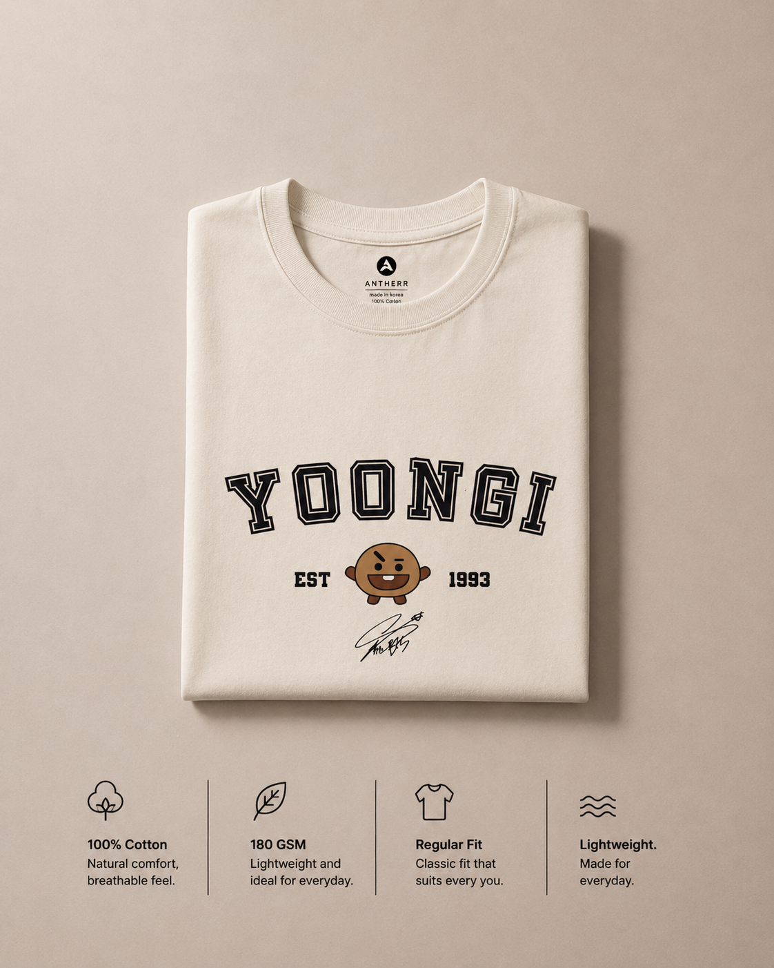 BTS Crew Unisex Regular Fit T-Shirts