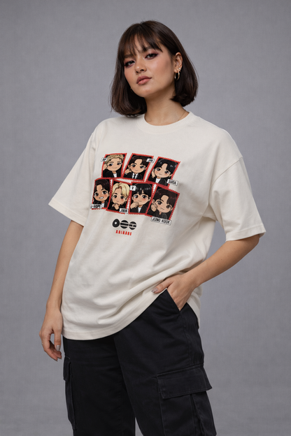 Chibi Arirang BTS Member Unisex Oversized T-Shirt | Antherr Core