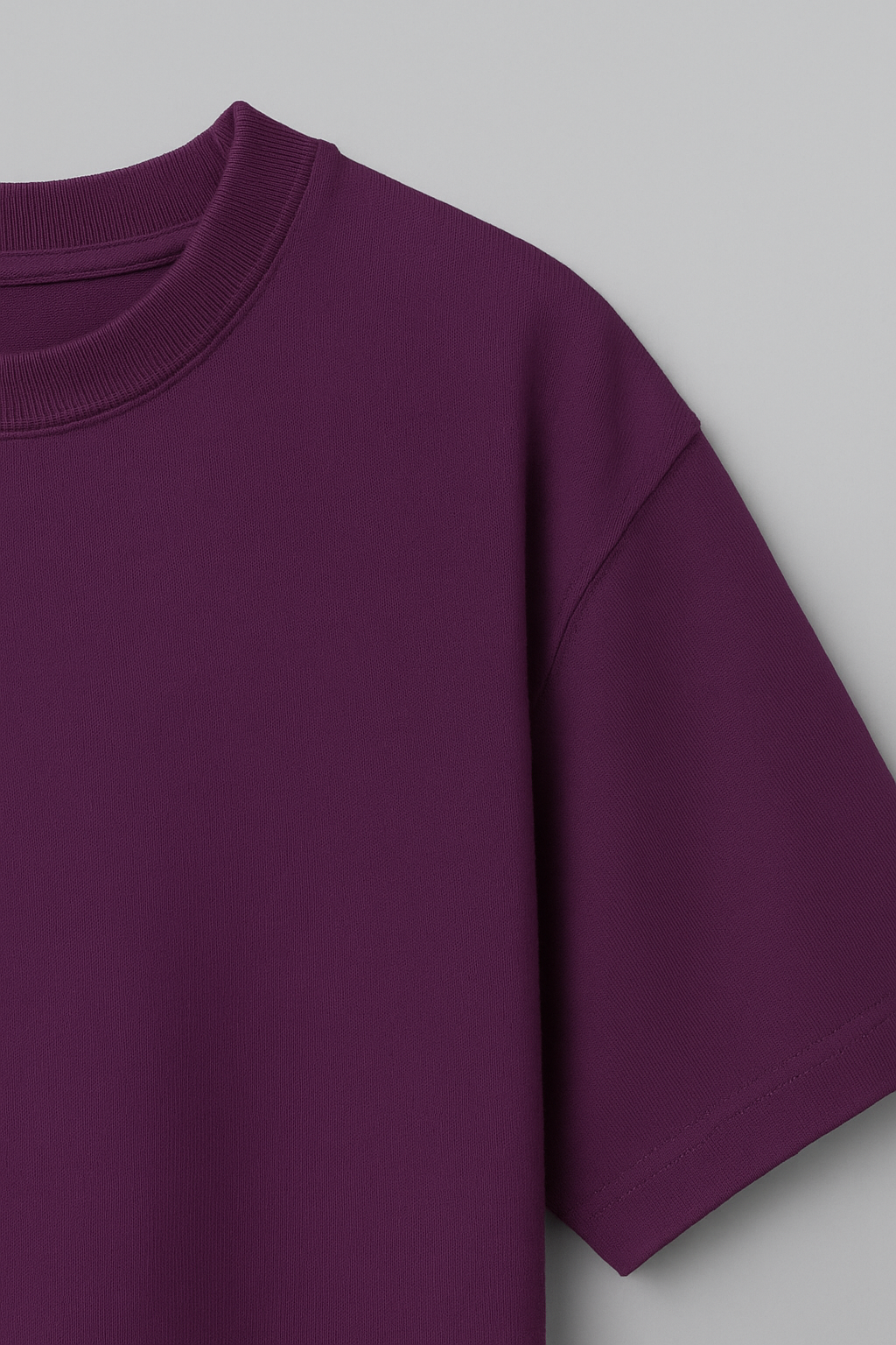 Basic Oversized T-shirt for Men: Purple