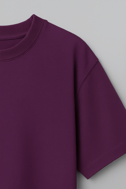 Basic Oversized T-shirt for Men: Purple