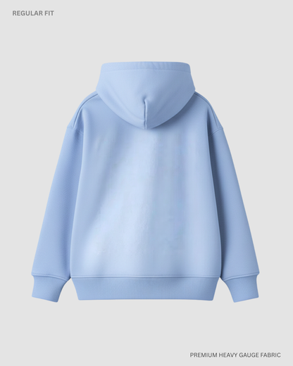 Basic Snow Blue Winter Unisex Hoodies