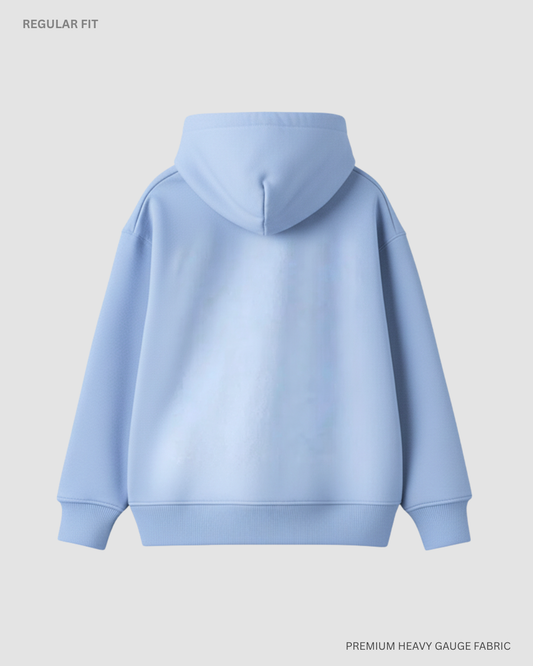 Basic Snow Blue Winter Unisex Hoodies