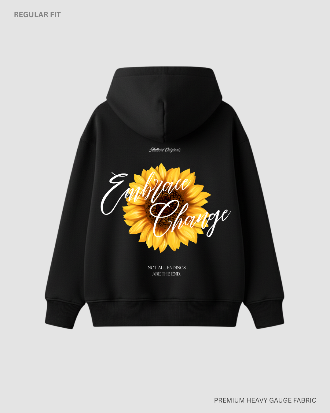 Embrace Change: Antherr Originals Unisex Winter Hoodies BLACK