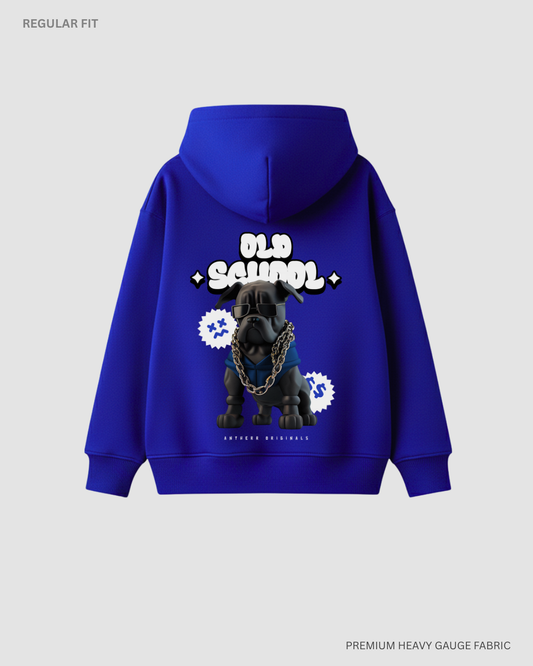 Old School: Antherr Originals Unisex Winter Hoodies NAVY BLUE