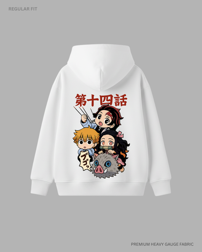 Demon Squad: Kimetsu no Yaiba: Anime Unisex Winter Hoodies